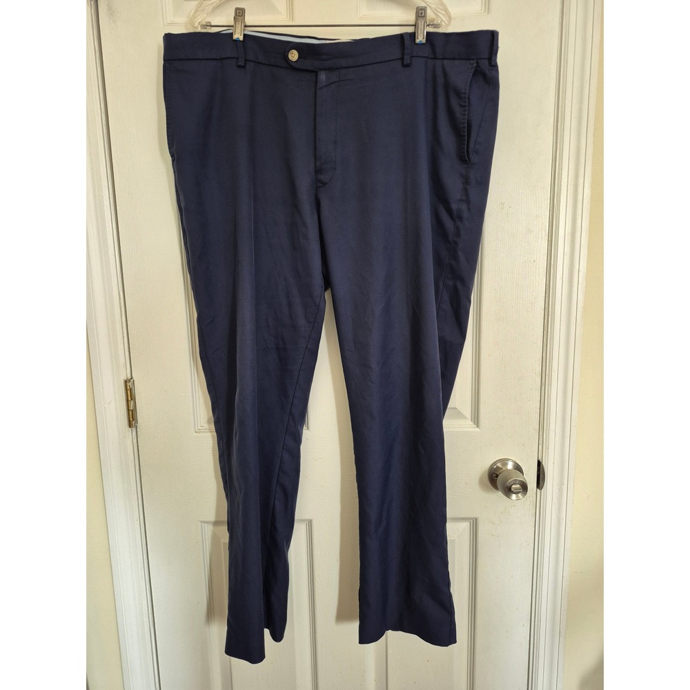 Peter Millar Mens Navy Blue Performance Trousers Pants 42/32